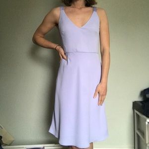 J Crew lilac matte crepe dress